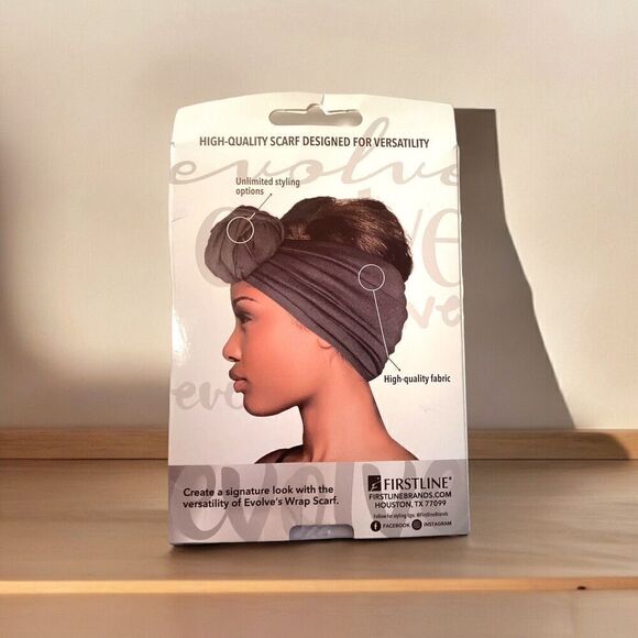 Firstline Evolve Essential Wrap Scarf Black color 60" extra long, NEW - Picture 2 of 2